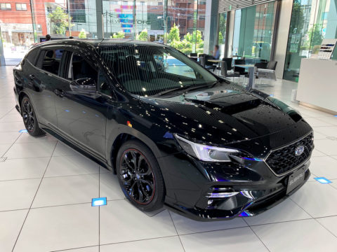 新型レヴォーグ ボディカラー クリスタルブラック・シリカ